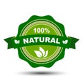 100 percent natural - vector Royalty Free Stock Photo
